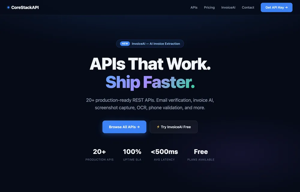 CoreStack API — corestackapi.com